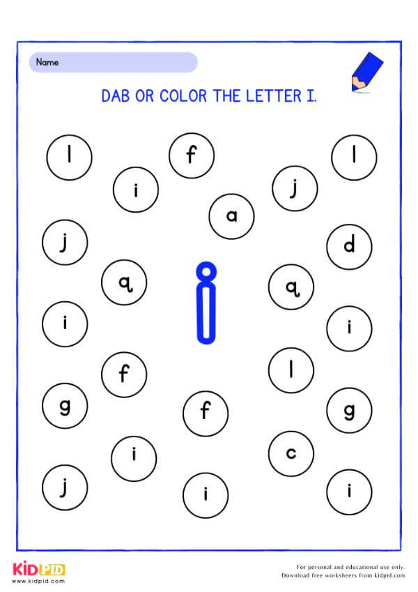 Color the Letter A to Z Worksheet