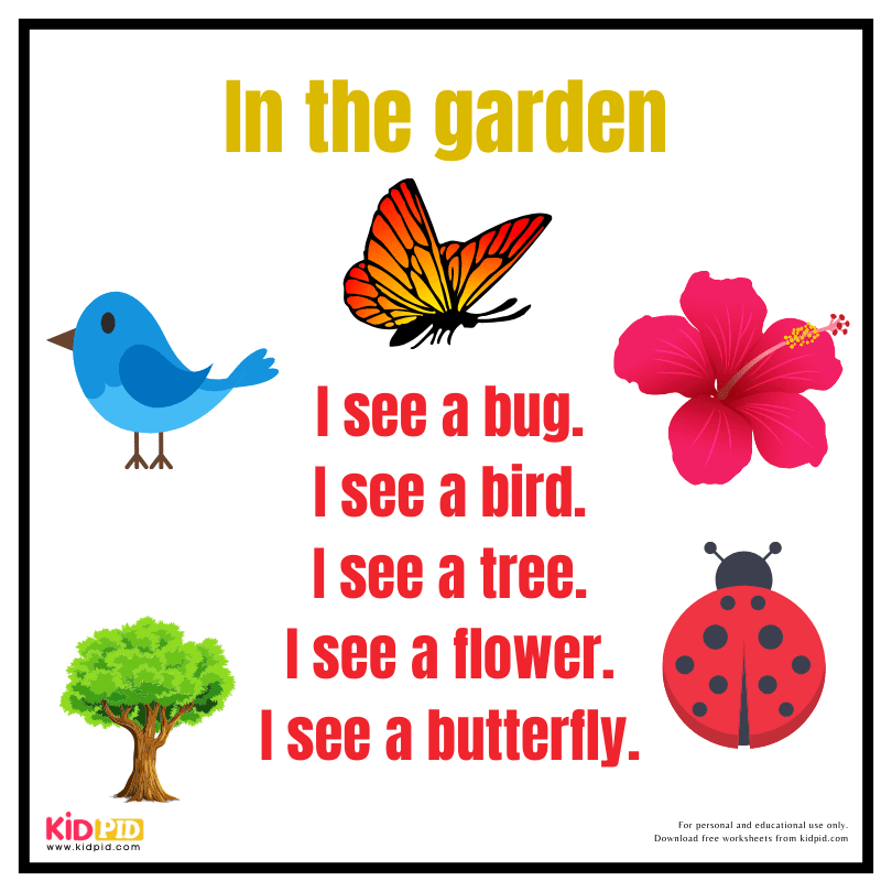 Reading Fluency Book - In The Garden