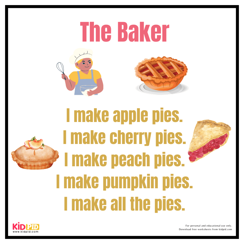 Reading Fluency Book - The Baker