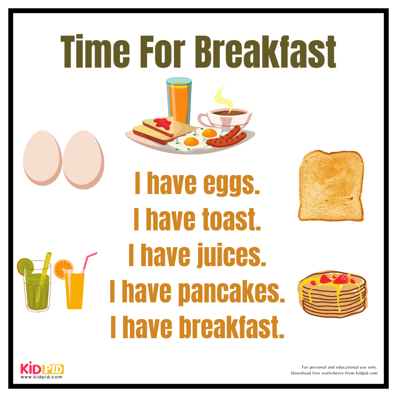 Reading Fluency Book - Time for Breakfast