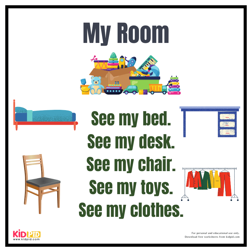 Reading Fluency Book - My Room