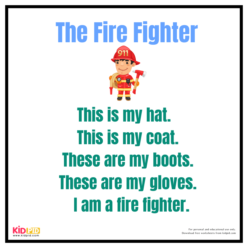 Reading Fluency Book - The Fire Fighter