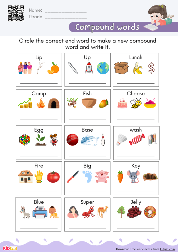 Circle The Correct Compound Word Worksheets For Grade 3 - Kidpid