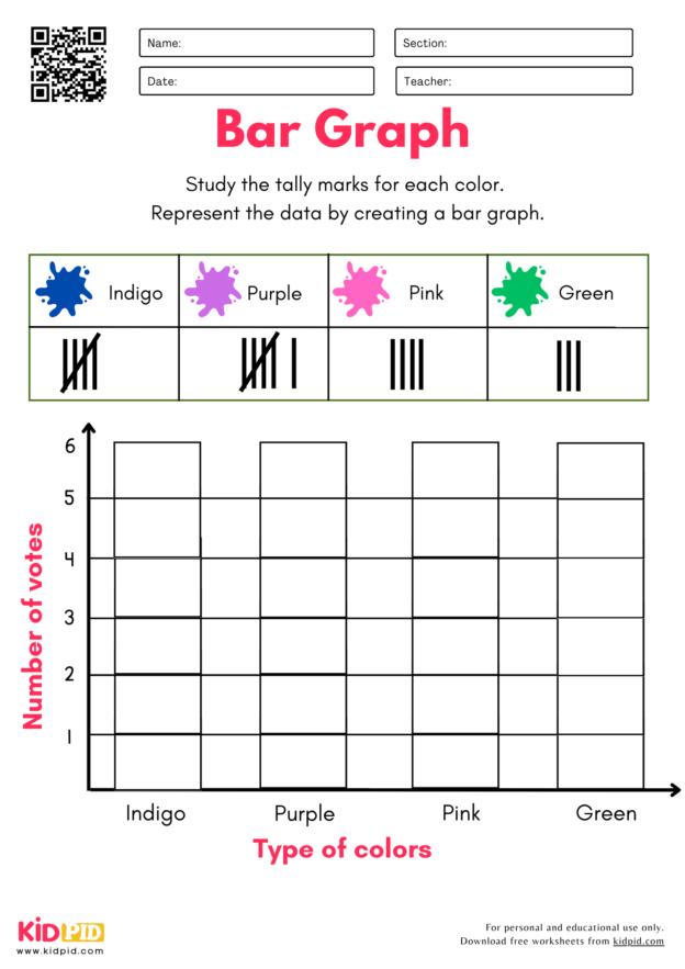 Bar Graph & Tally Marks Worksheet For Grade 3 Kidpid