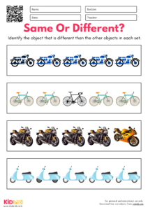 Same or Different Worksheets For Grade 1 - Kidpid