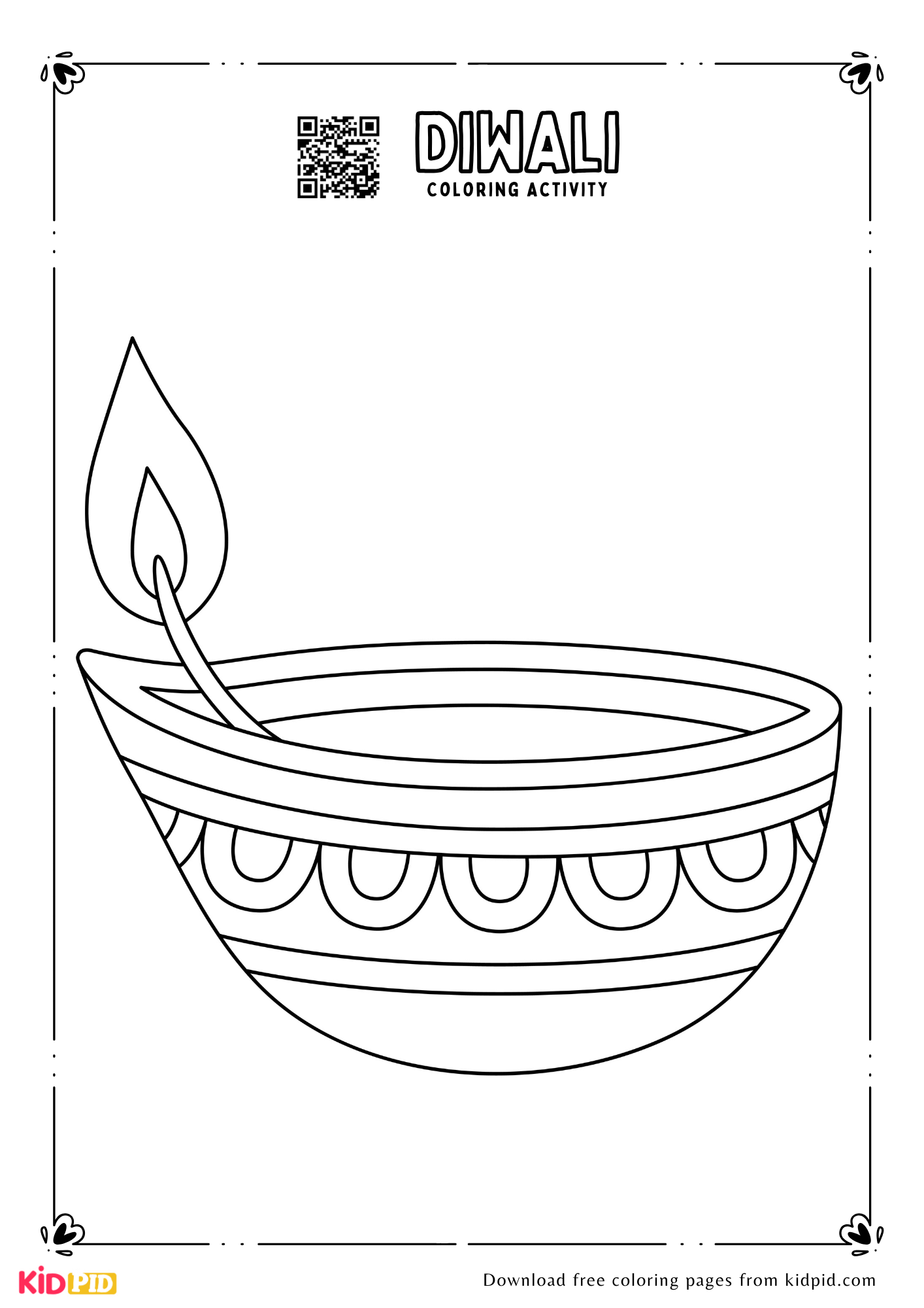 Diwali Coloring Pages For Kids