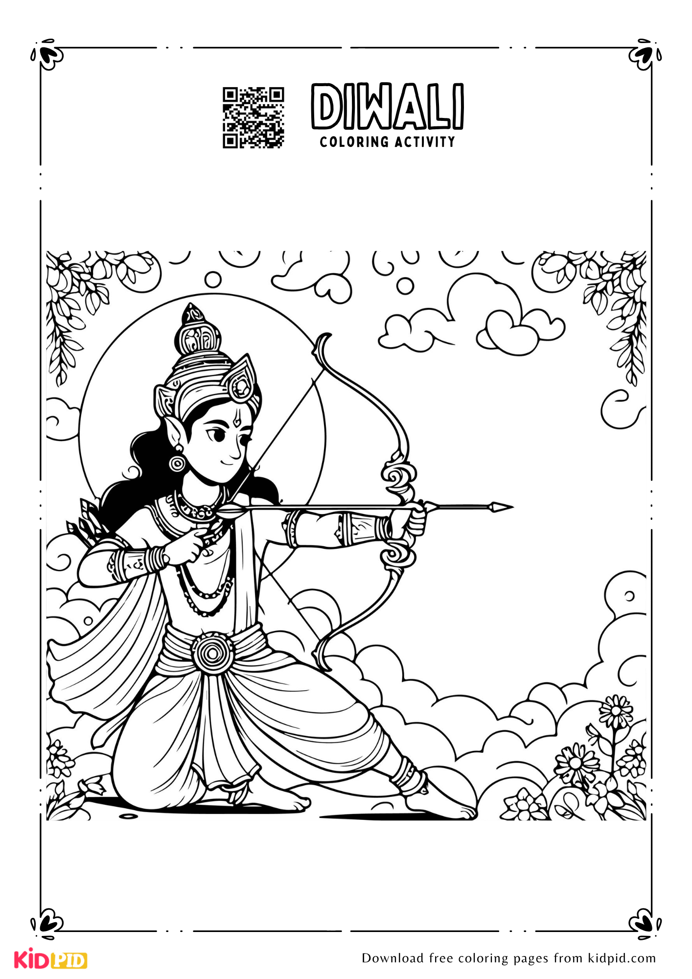 Diwali Coloring Pages For Kids