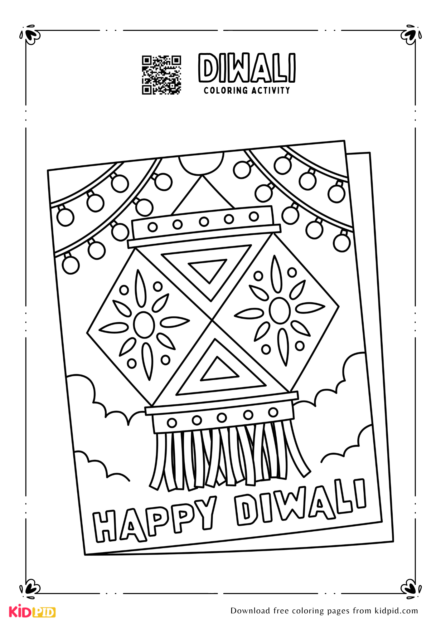 Diwali Coloring Pages For Kids