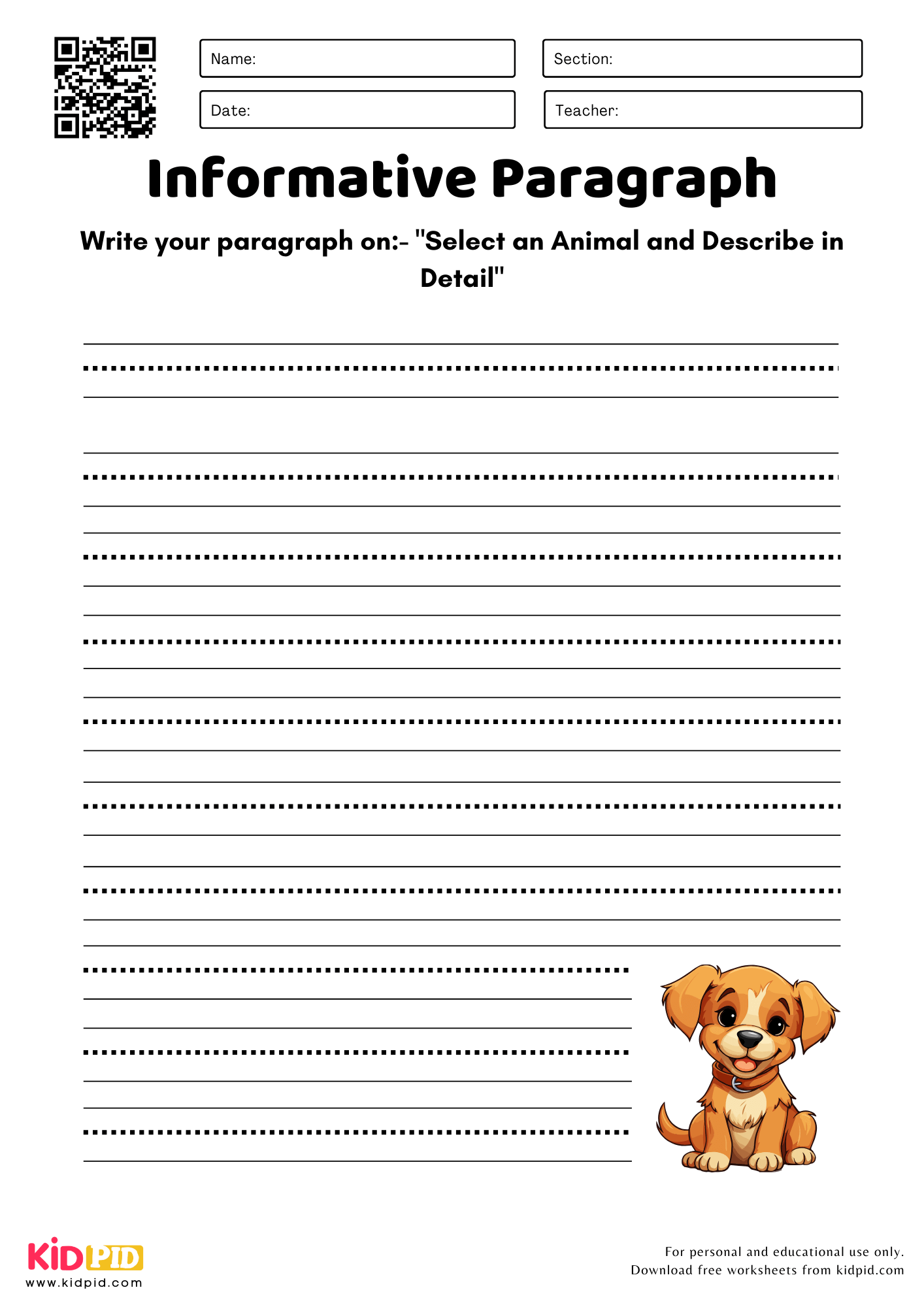 Informative Paragraph With 2 Examples Worksheet For Grade 2