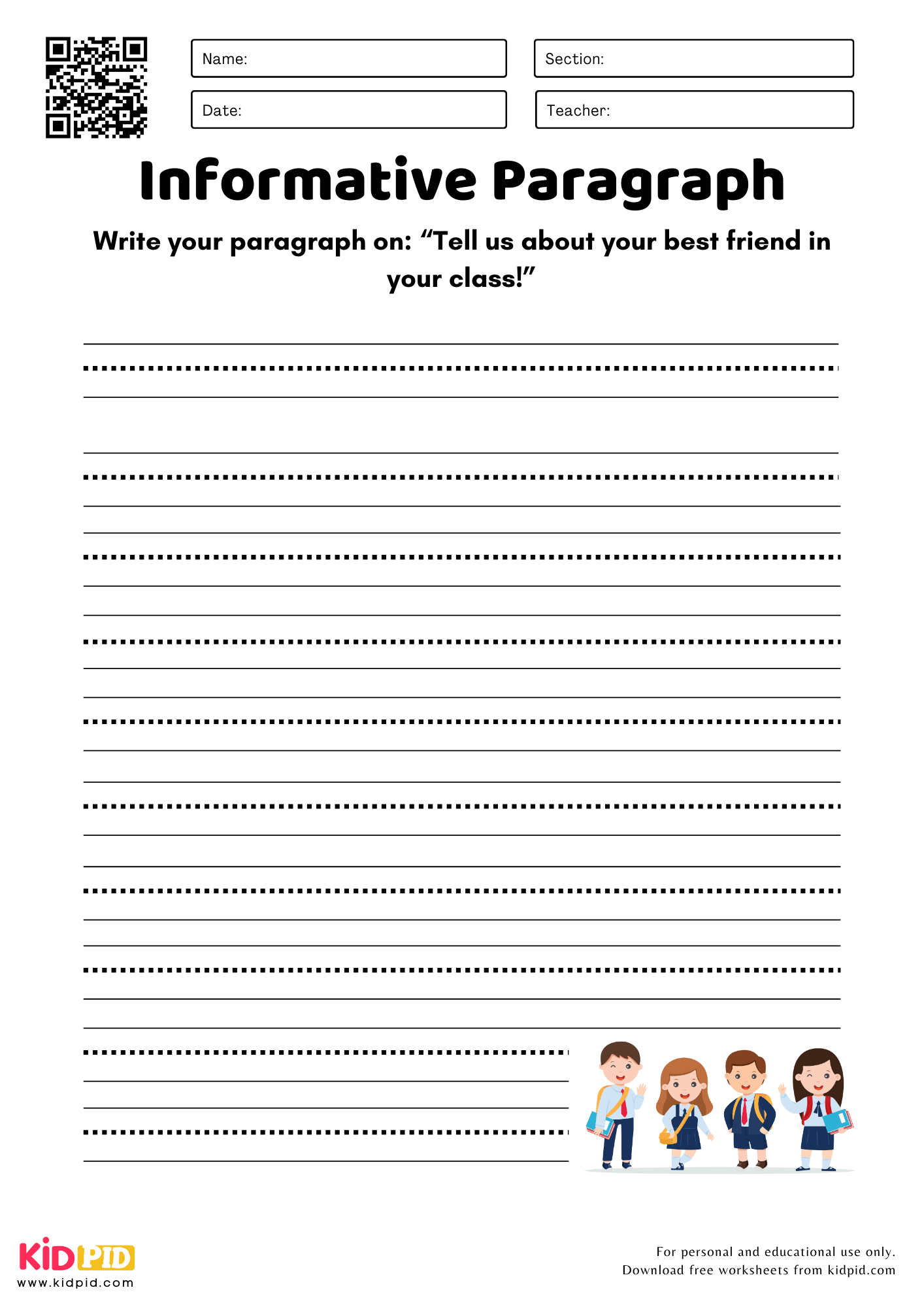 Informative Paragraph Worksheet For Grade 2