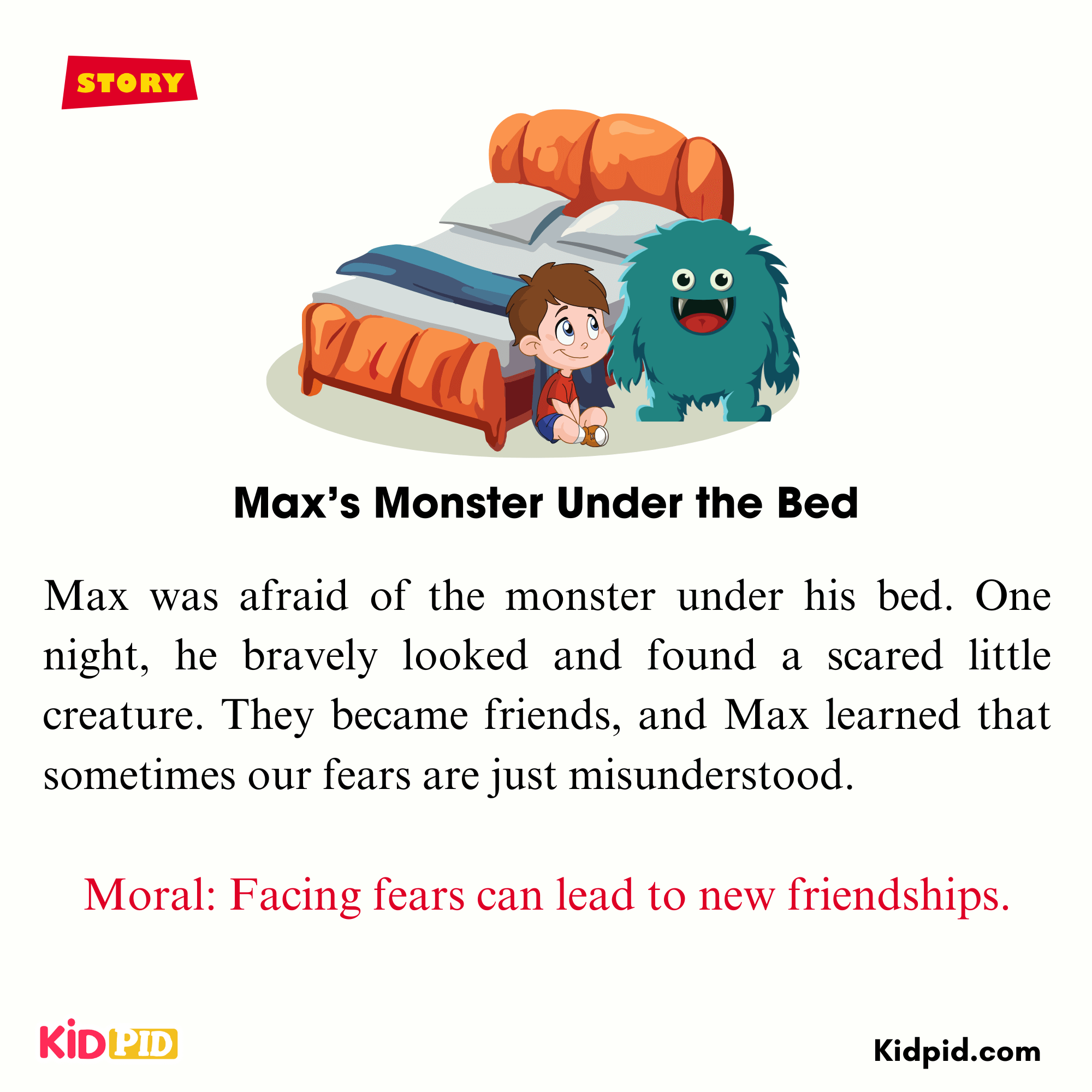 Max’s Monster Under the Bed - Short Moral Stories For Grade 2