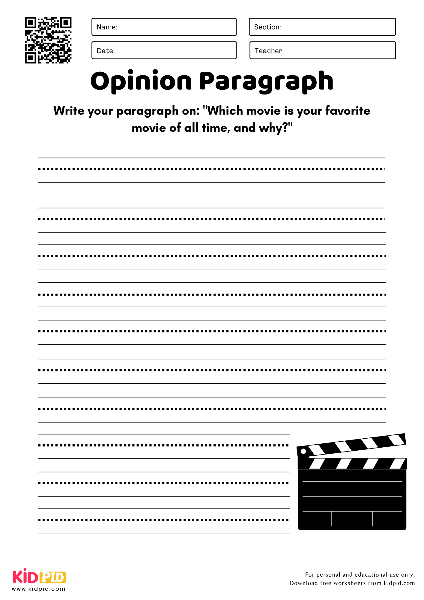 Opinion Paragraph With 2 Examples For Grade 2