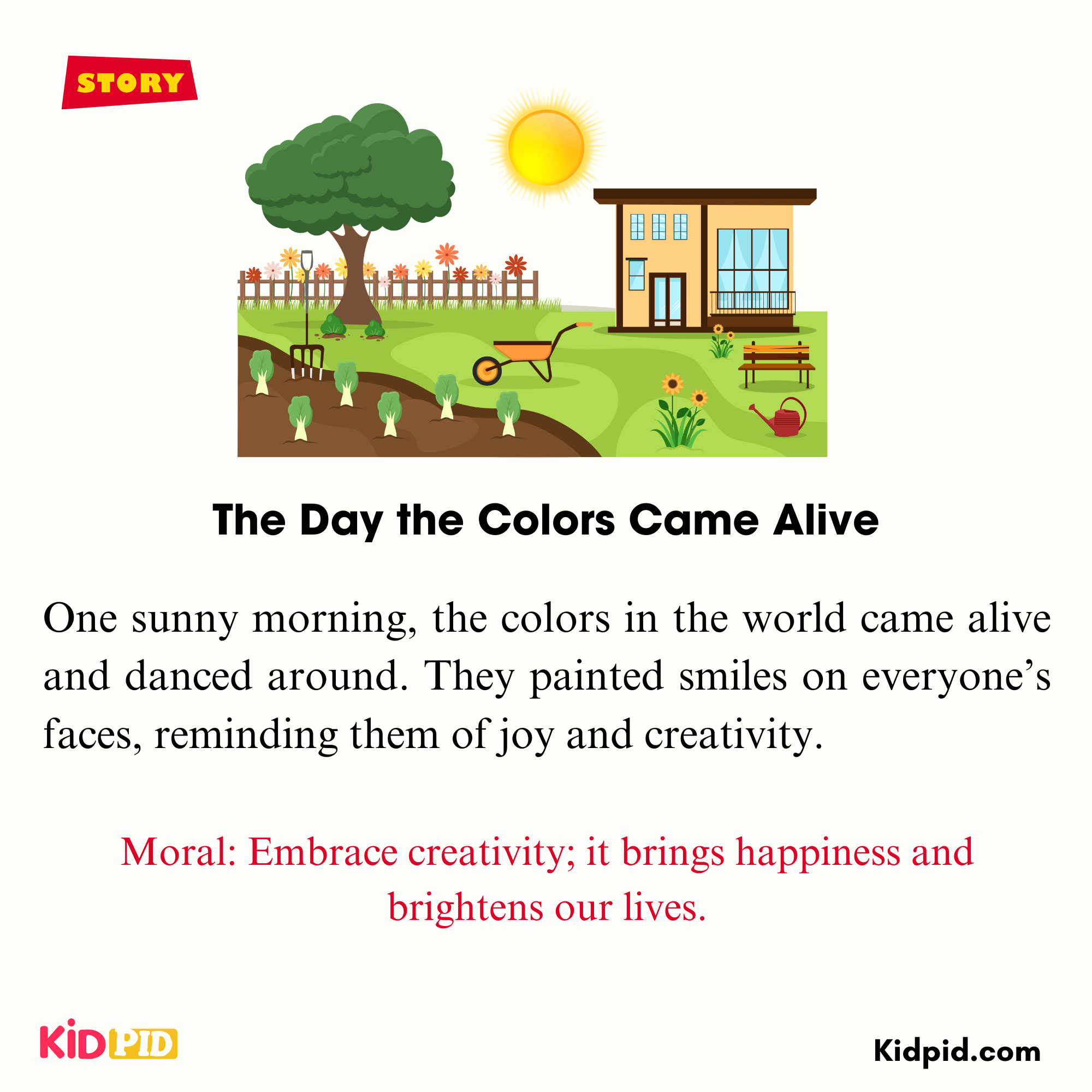 The Day the Colors Came Alive - Reading Short Moral Stories For Children