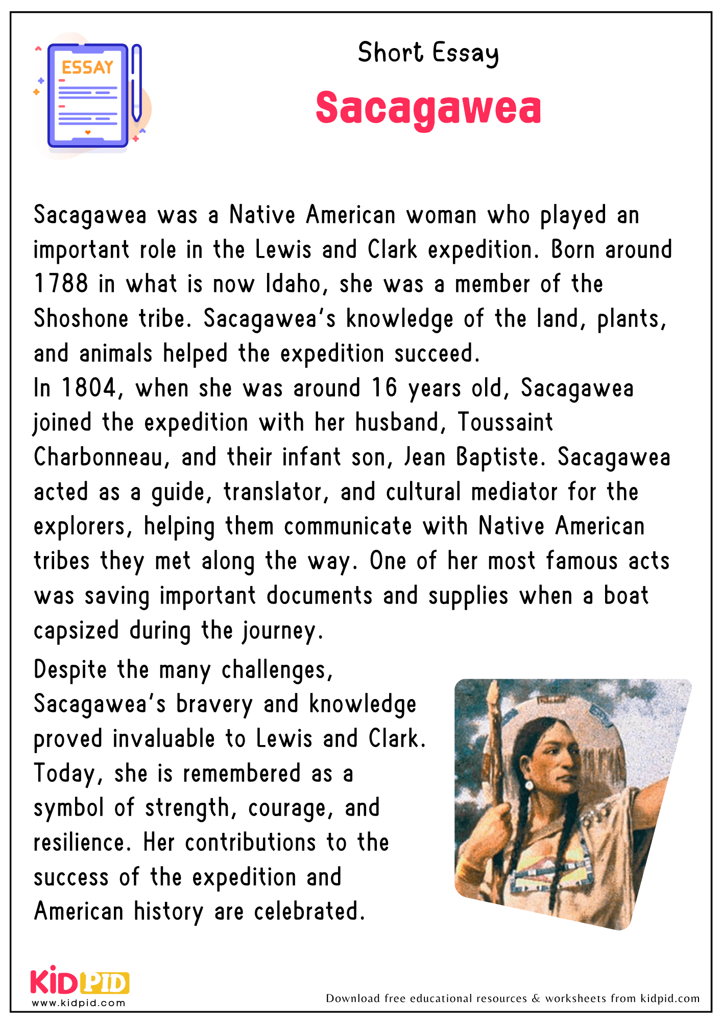 Short Essay on Sacagawea