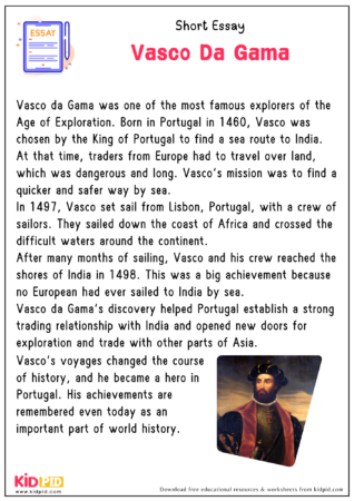 Essay - Vasco Da Gama - Kidpid