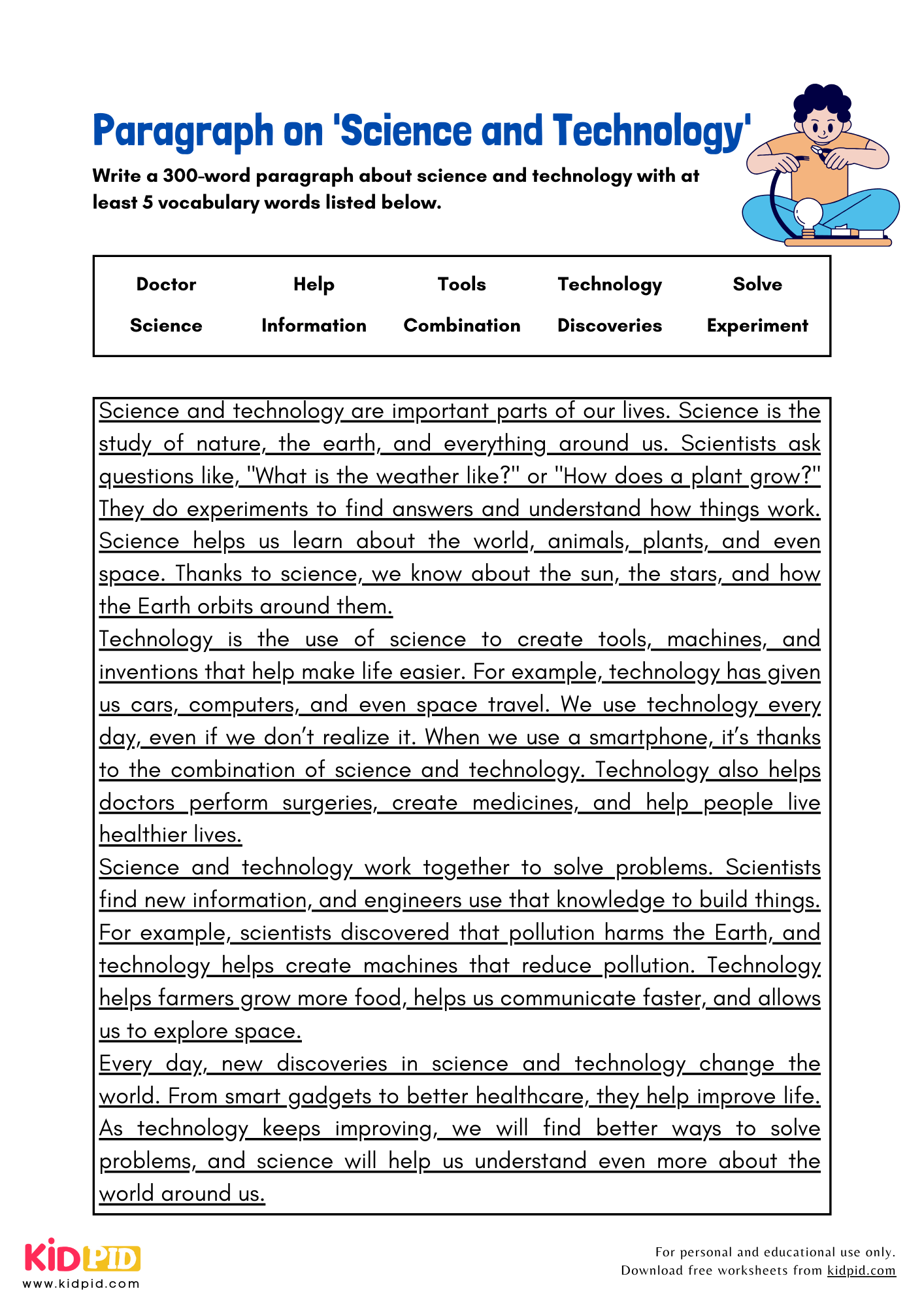 Paragraph on 'Science and Technology' - 300 Words