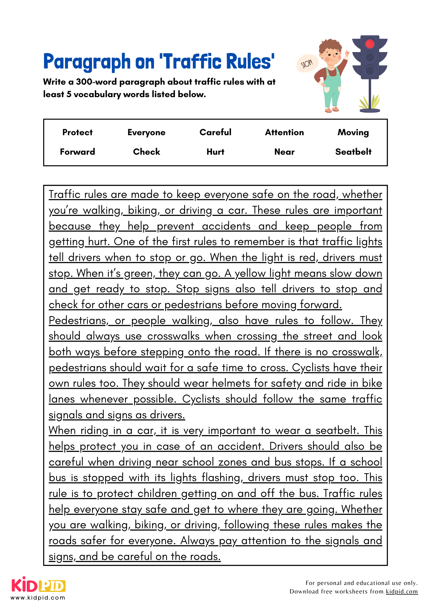 Paragraph on 'Traffic Rules' - 300 Words
