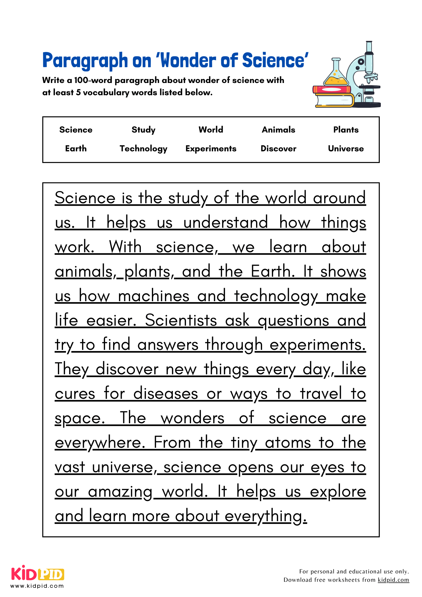 Paragraph on 'Wonder Of Science' - 100 Words