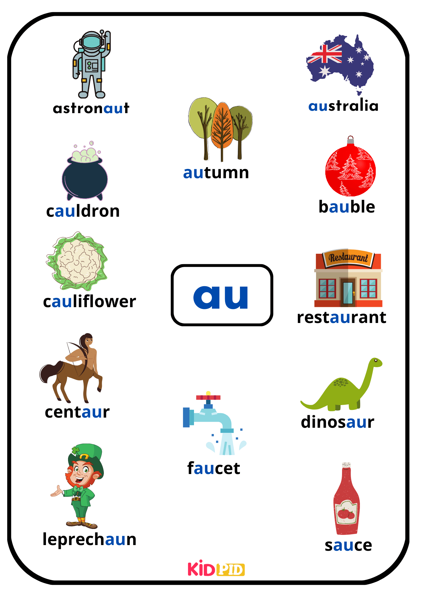 au - Phonics Words Book