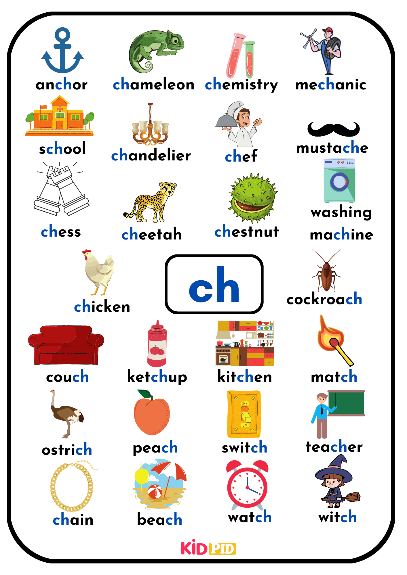 ch - Phonics Words Book