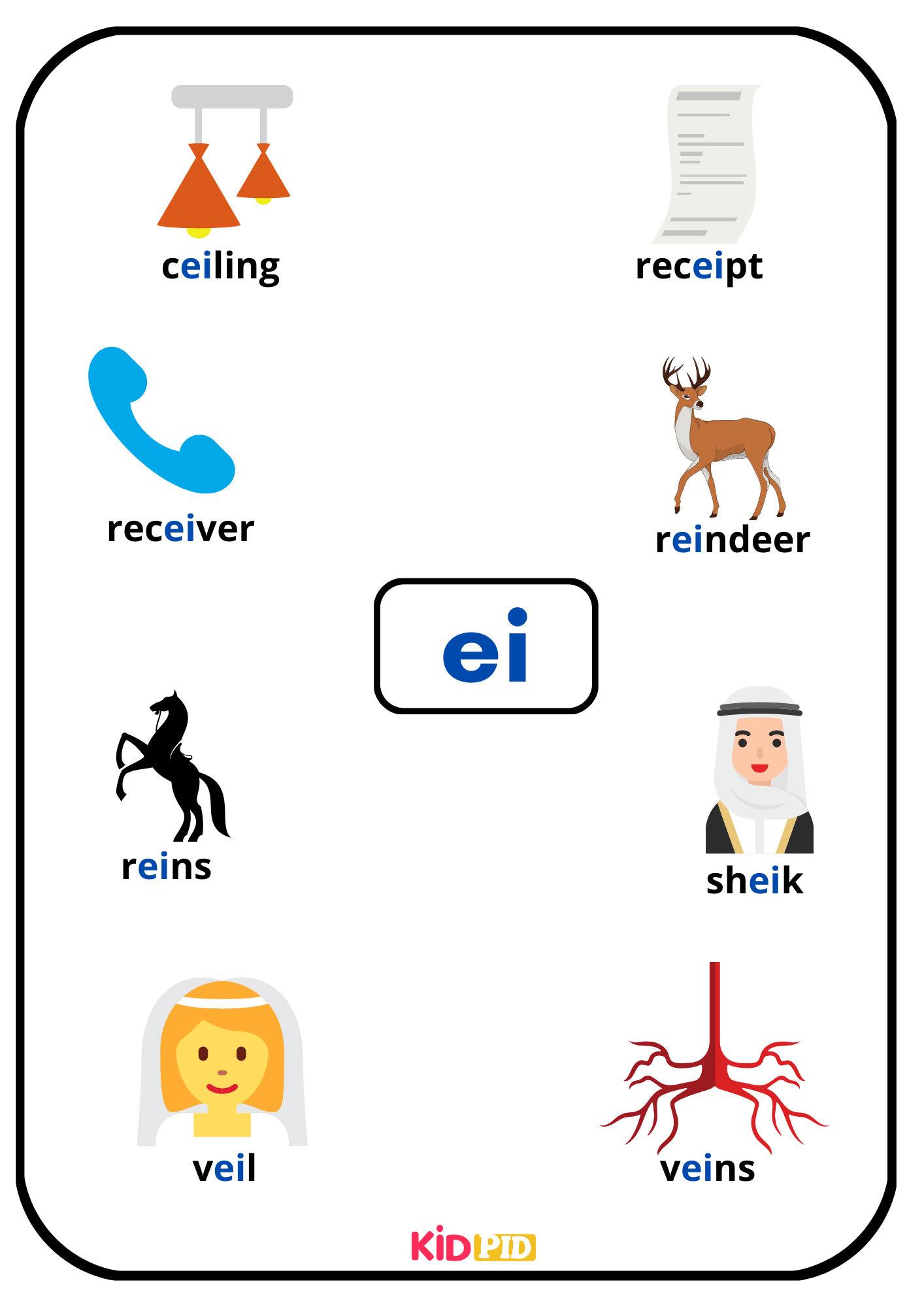 ei - Phonics Words Book