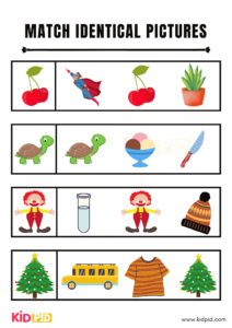 Match Identical Pictures Workbook - Kidpid