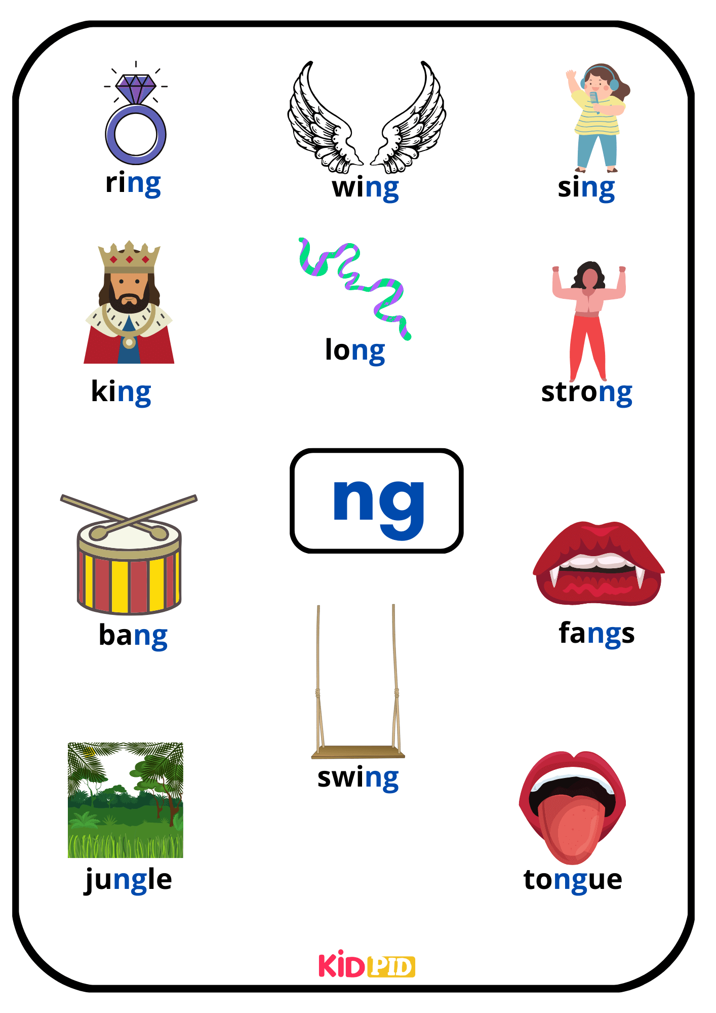 ng - Phonics Words Book