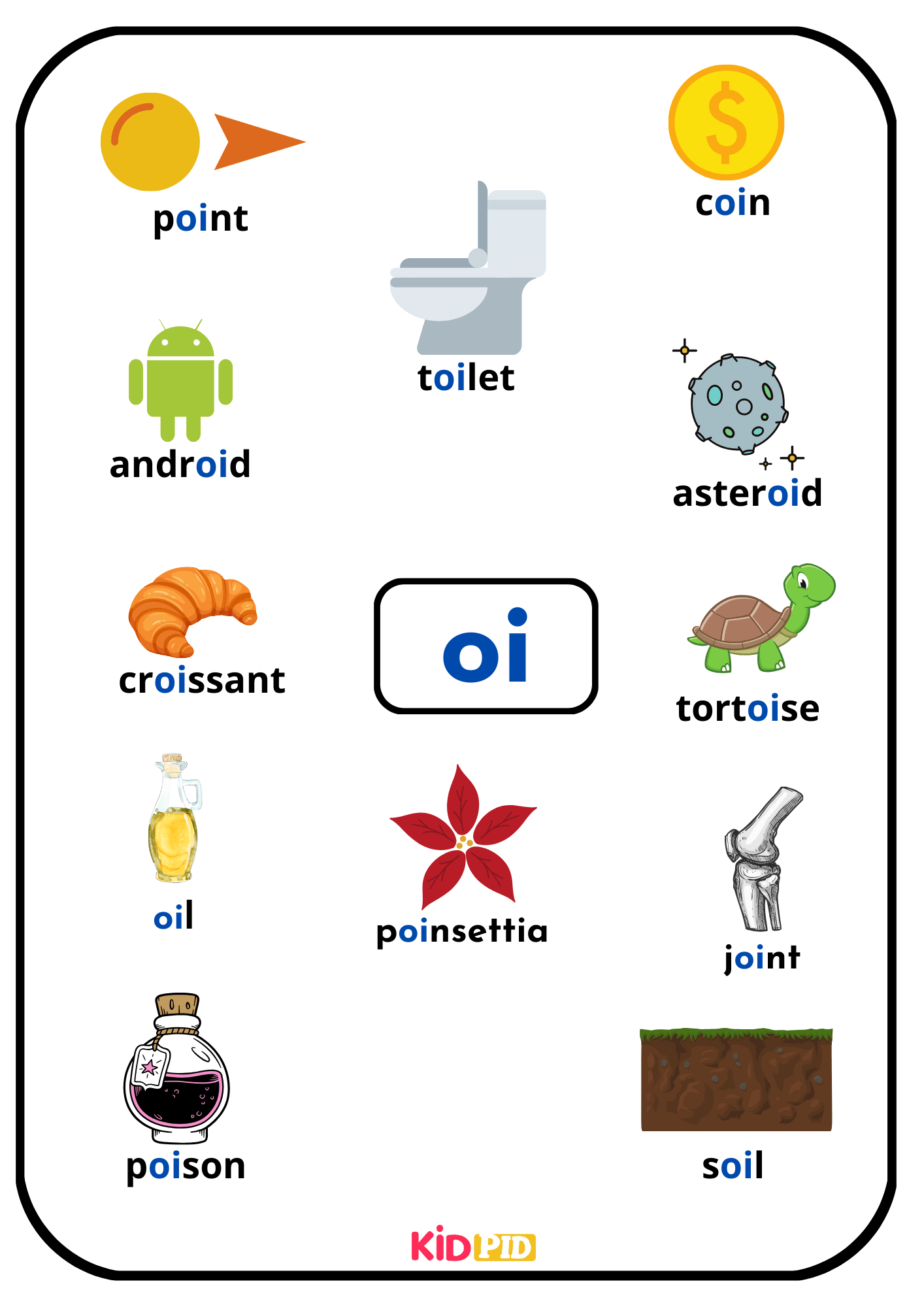oi - Phonics Words Book