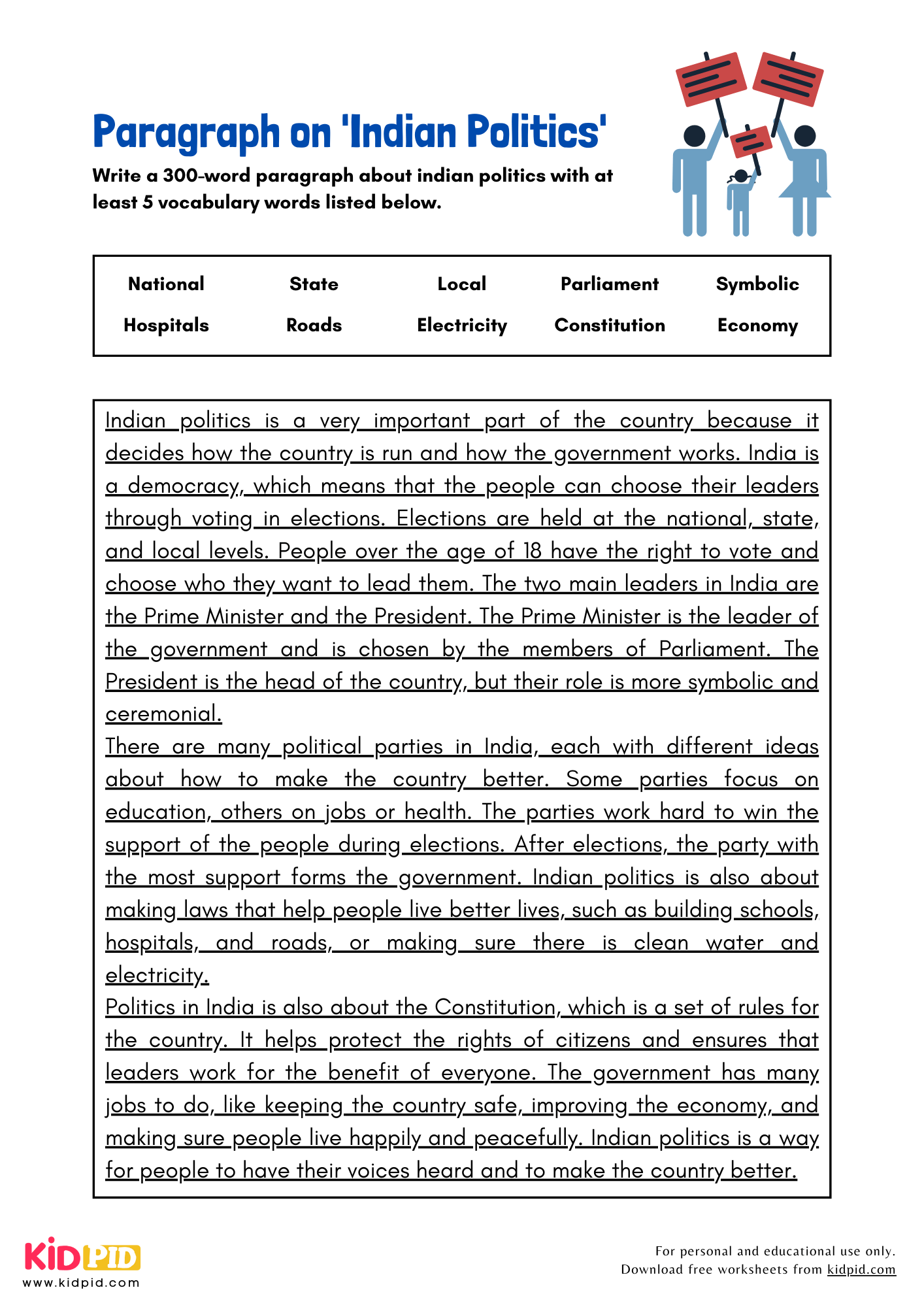 Paragraph on 'Indian Politics' - 300 Words