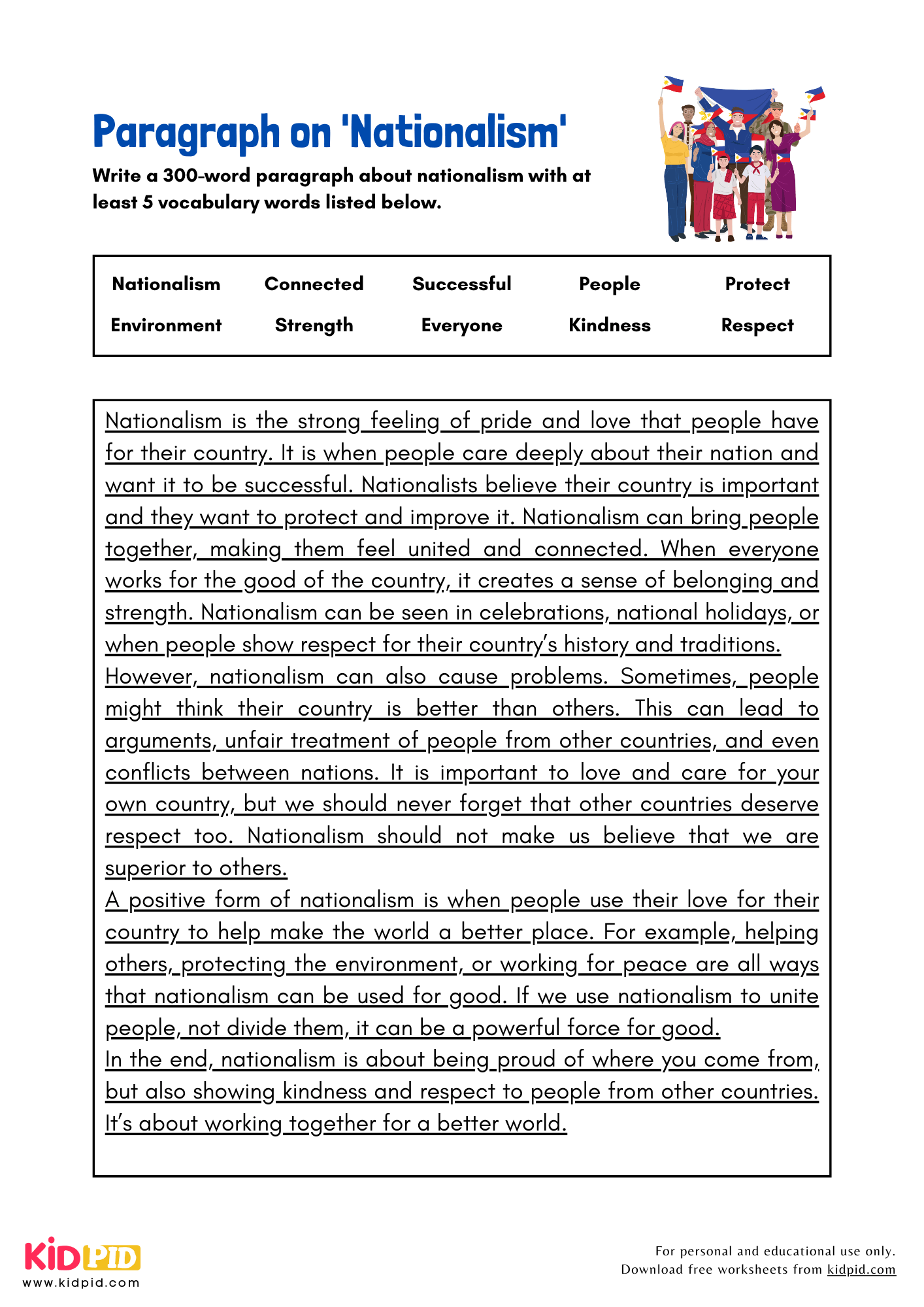 Paragraph on 'Nationalism' - 300 Words