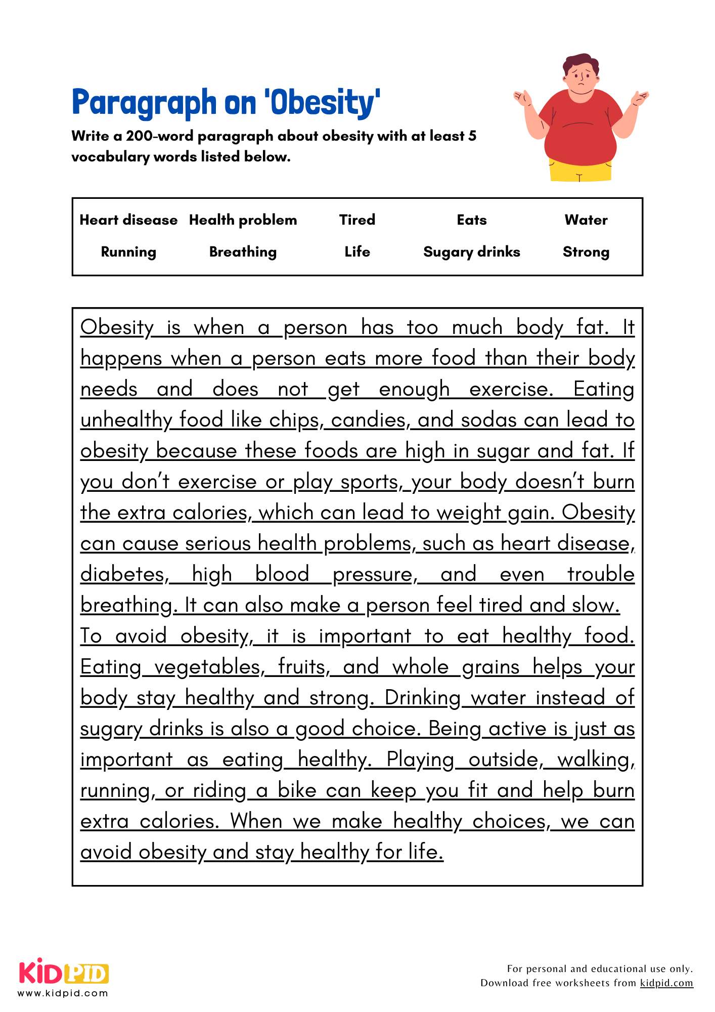 Paragraph on 'Obesity' - 200 Words