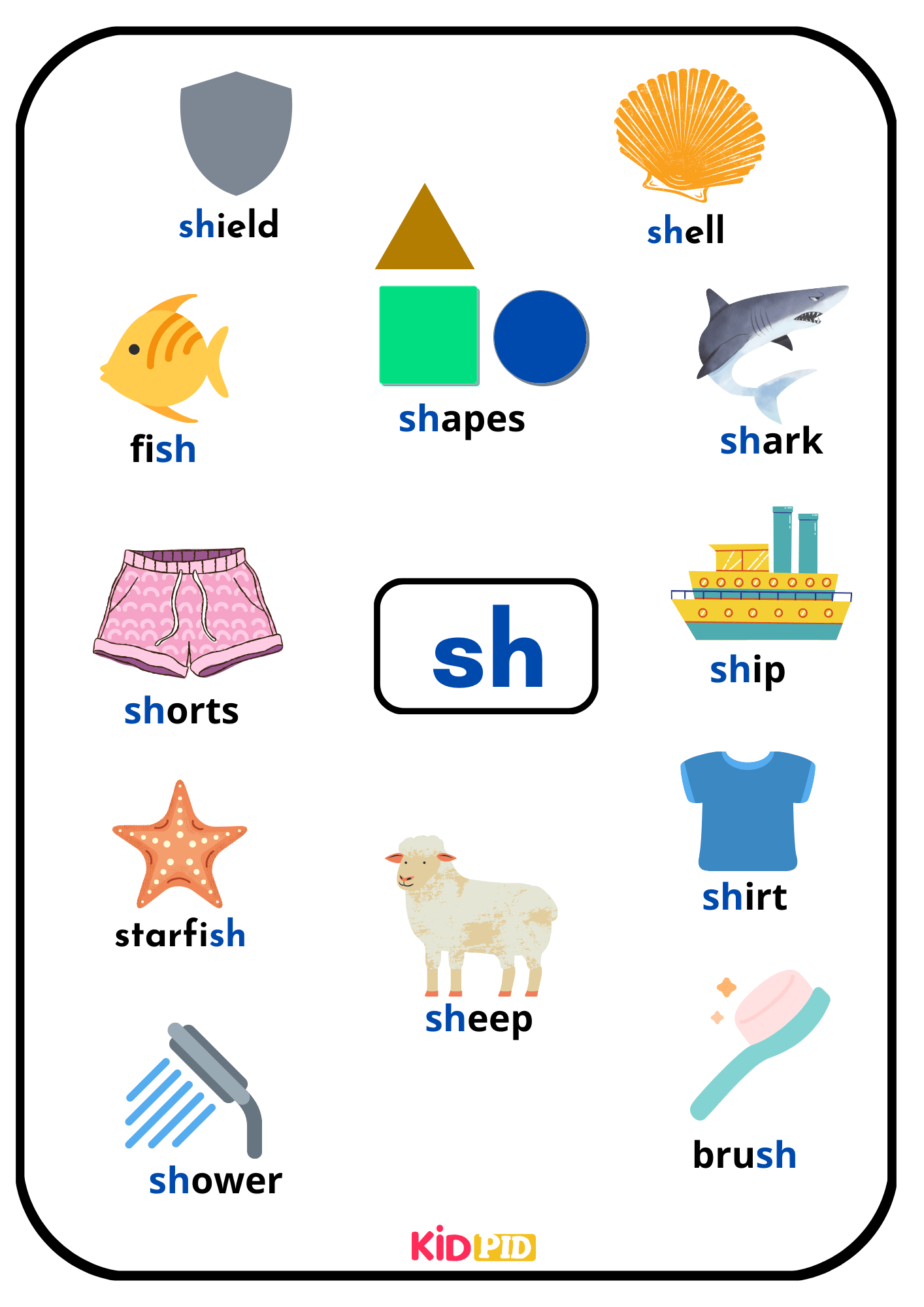 sh - Phonics Words Book