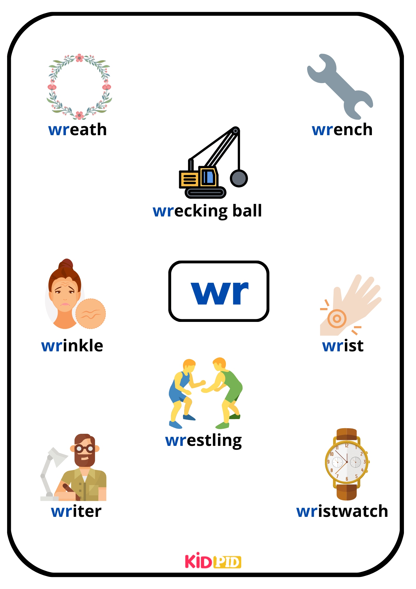 wr - Phonics Words Book