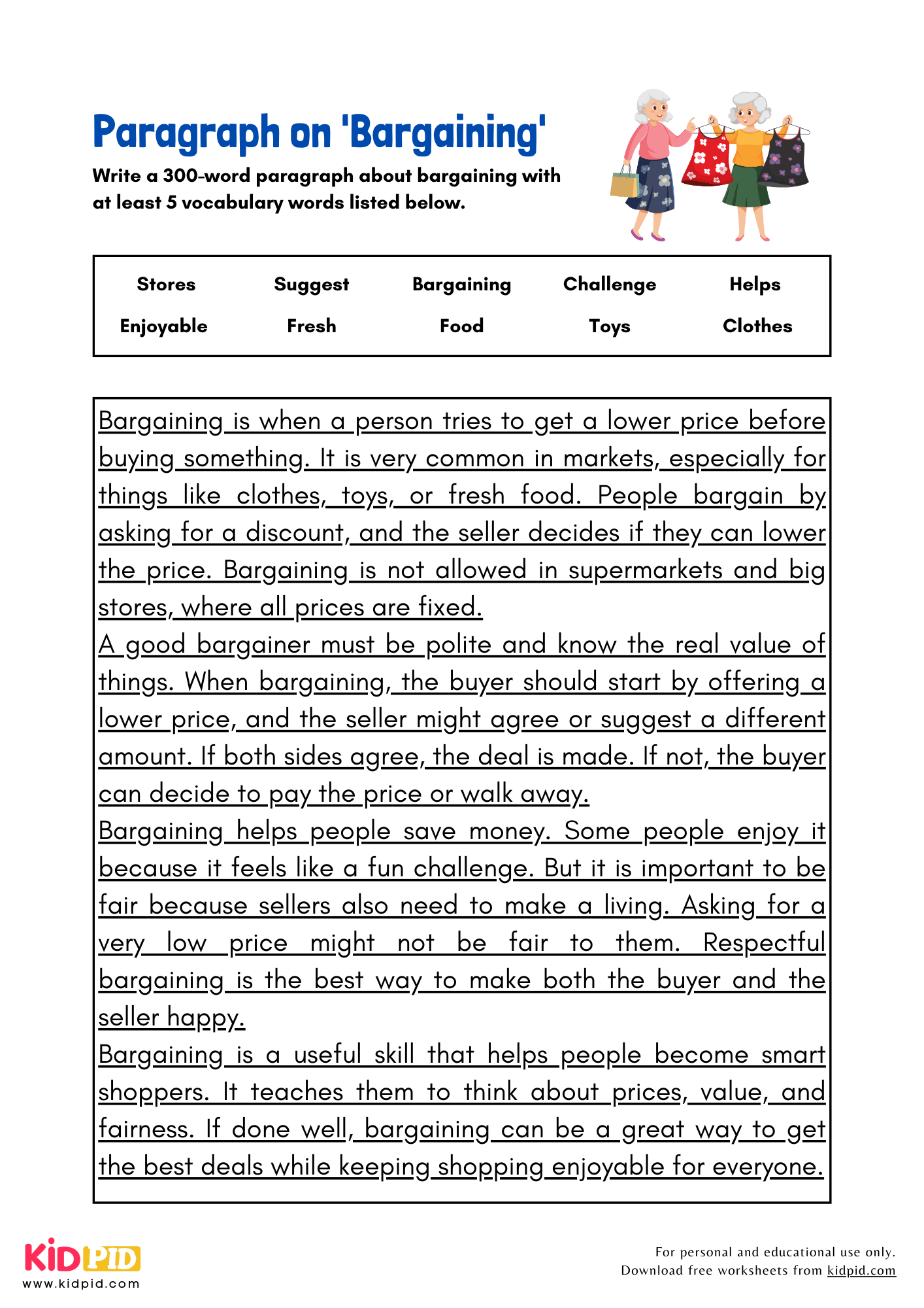 Paragraph on 'Bargaining' - 300 Words