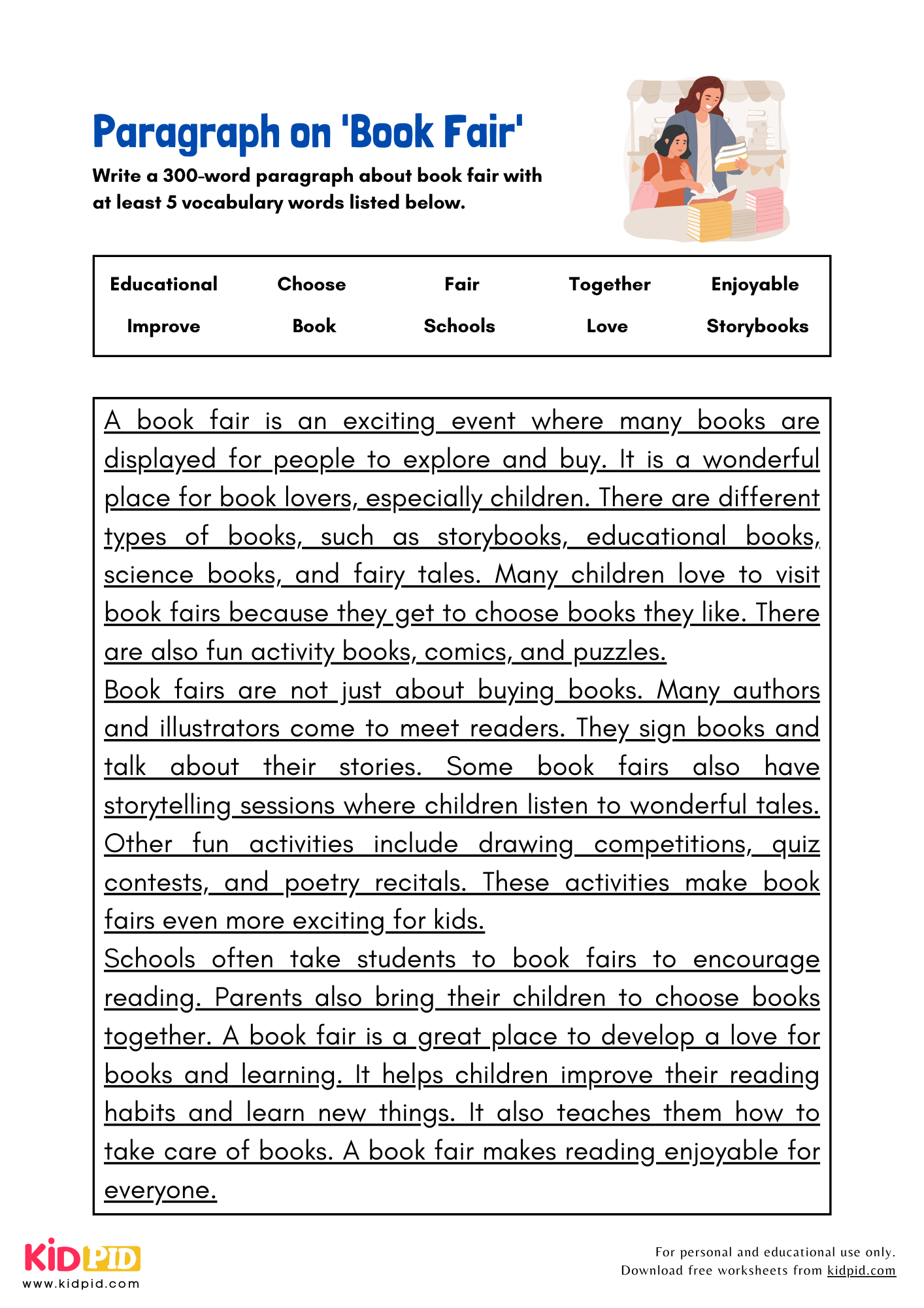 Paragraph on 'Book Fair' - 300 Words