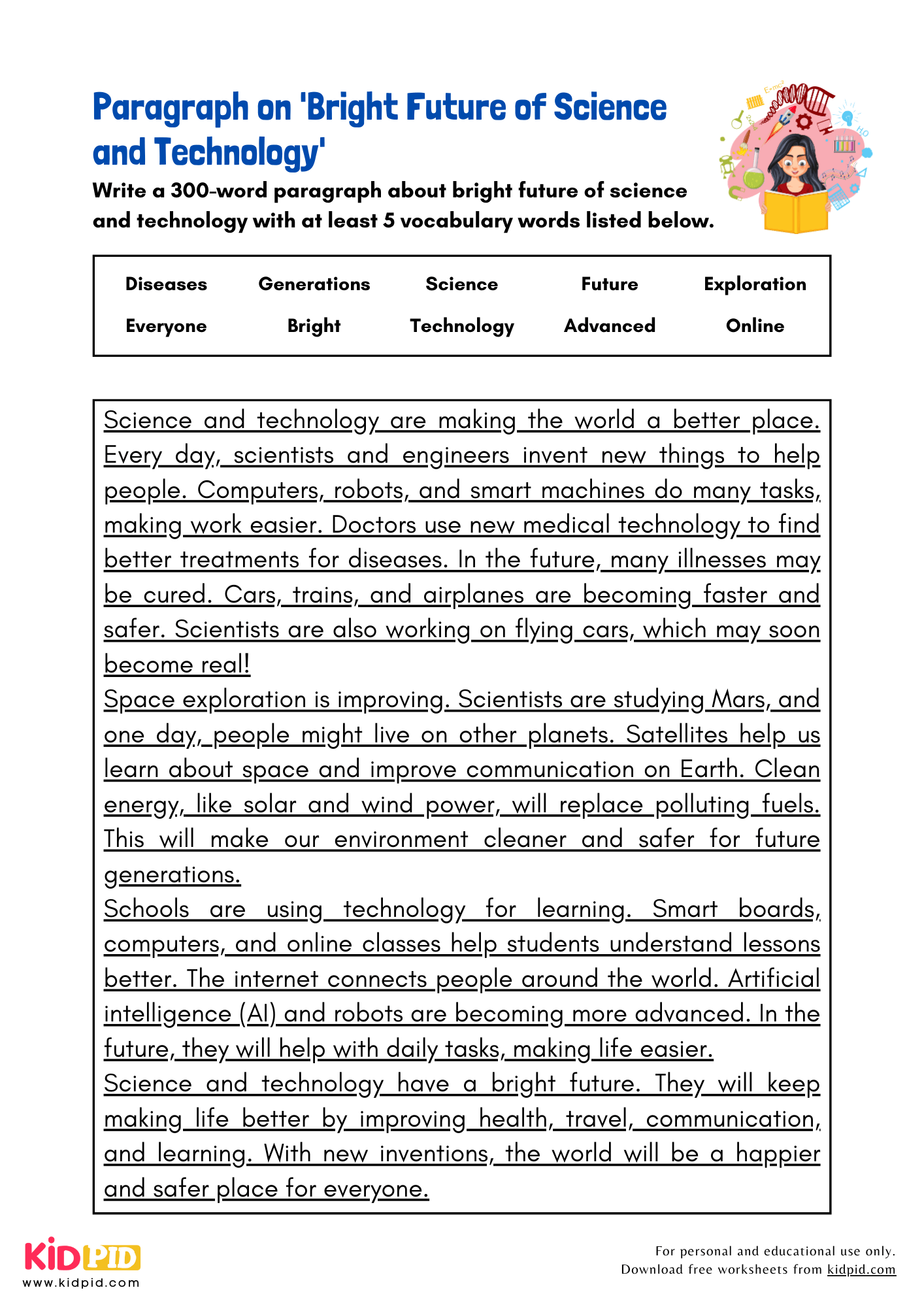 Paragraph on 'Bright Future of Science and Technology' - 300 Words