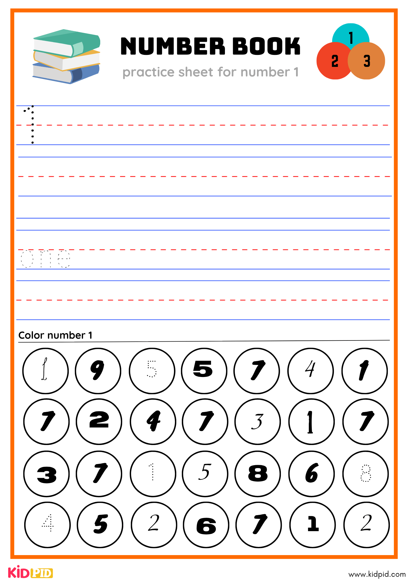 Numbers Tracing Book