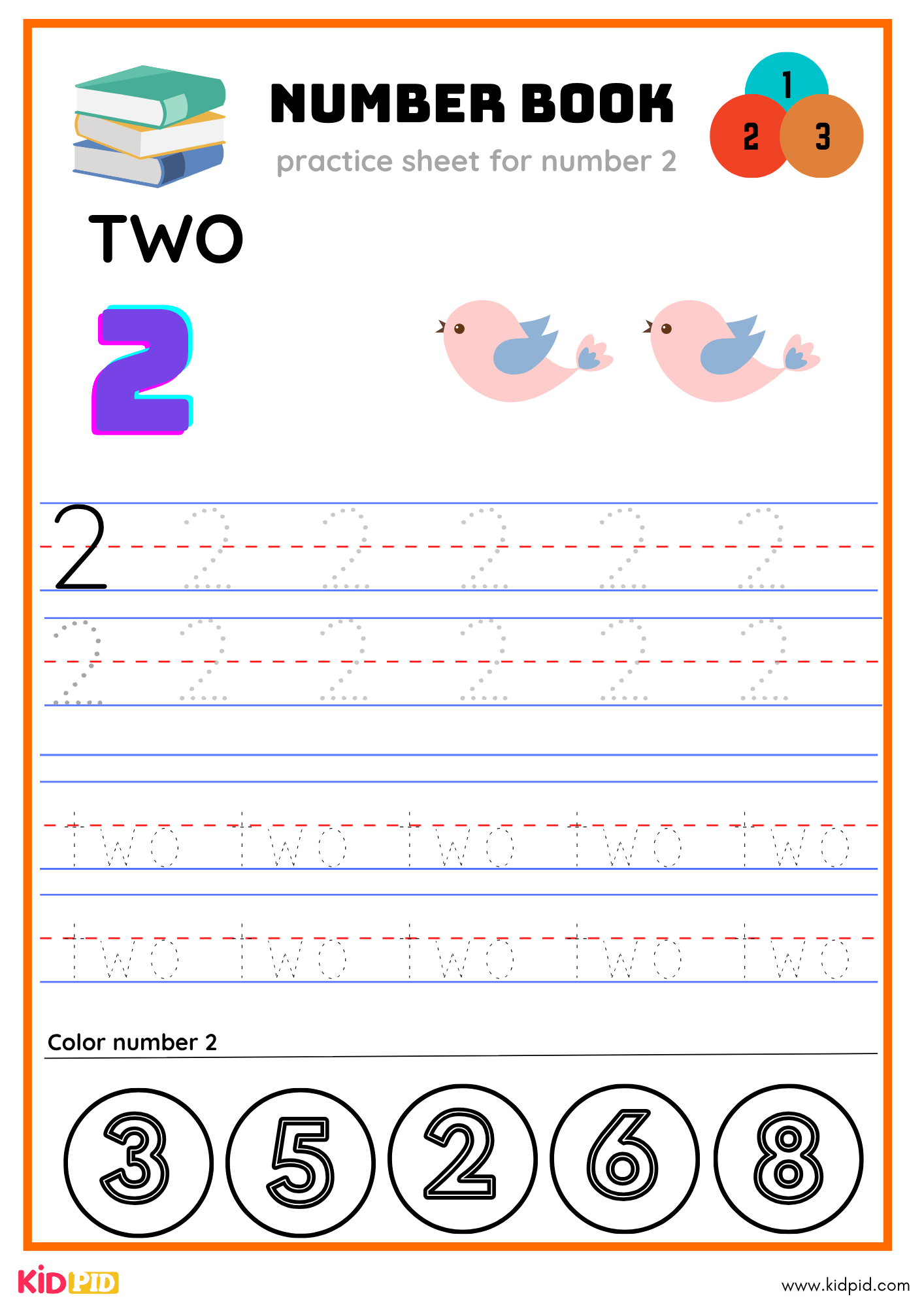 Two Number Tracing Book