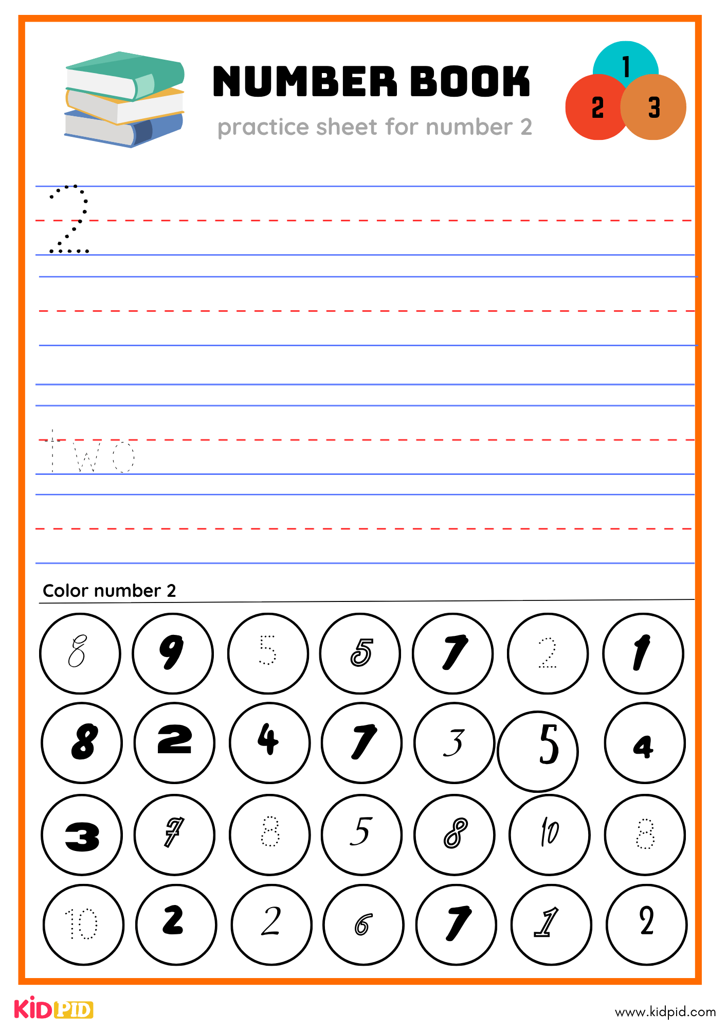 Two Number Tracing Book
