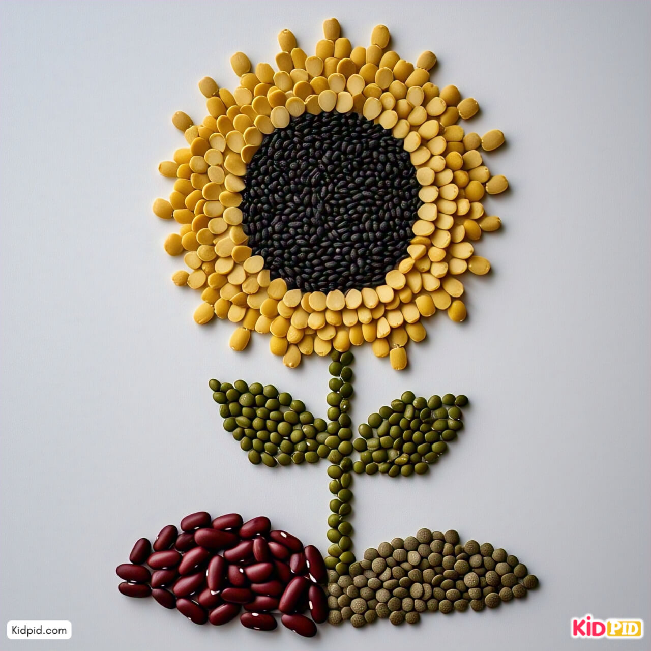 Pretty Pulses and Beans: Sunflower Art and Craft for Beginners