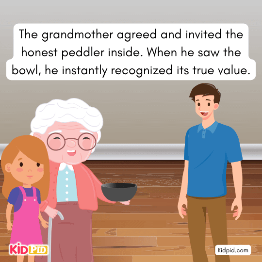 Grandmother doubts trade after first peddler refused