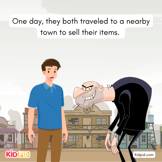 Honest and dishonest peddlers selling pearls together