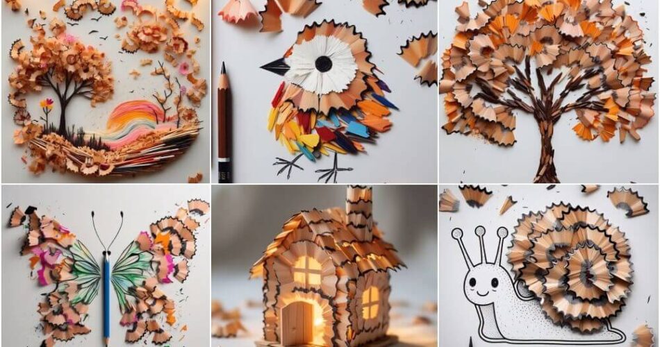 Pencil Shaving Art & Craft Ideas