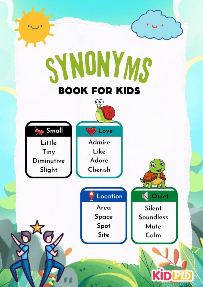 Synonyms Book for Kids First Cover Page