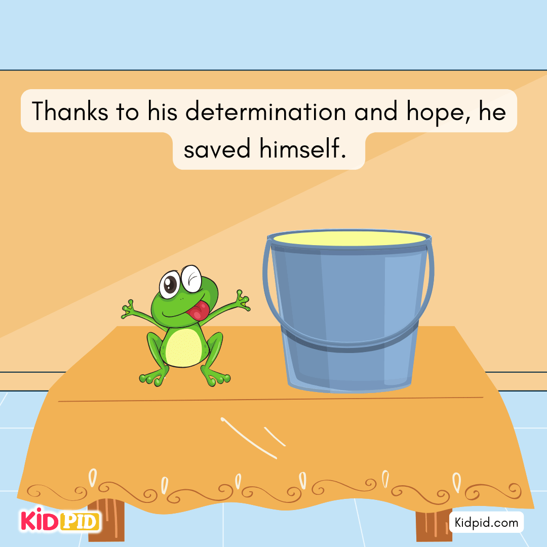 Thanks to his determination and hope, he saved himself.