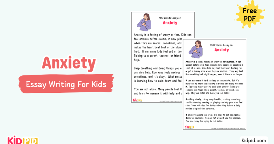 Anxiety : Essay, 10 Pointers & Questions