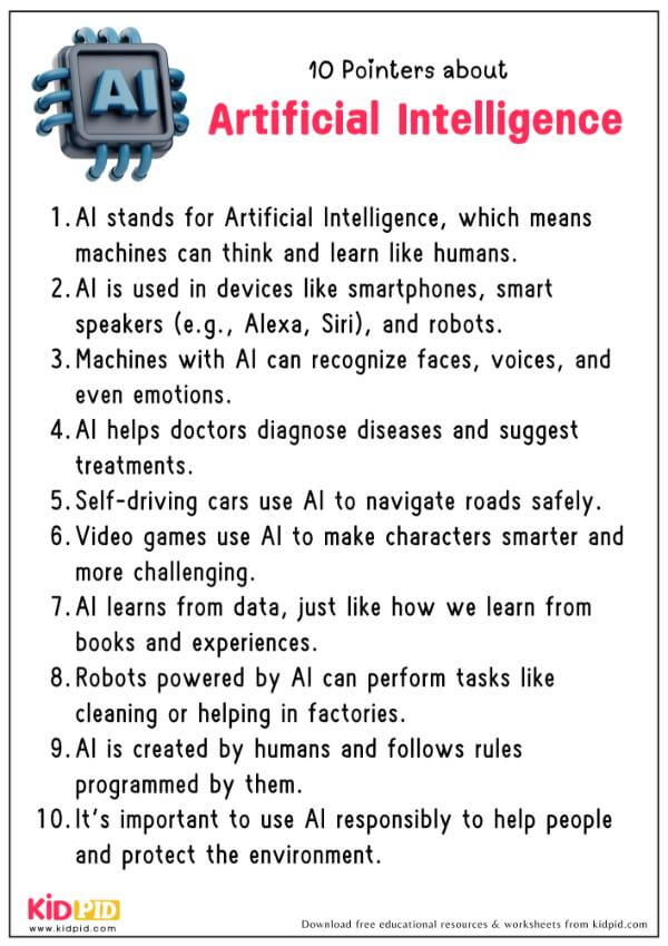 Artificial Intelligence: Essay, 10 Pointers & Questions