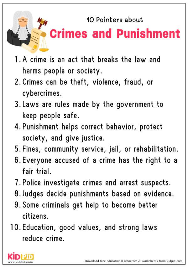 10 Pointers About Crimes and Punishment