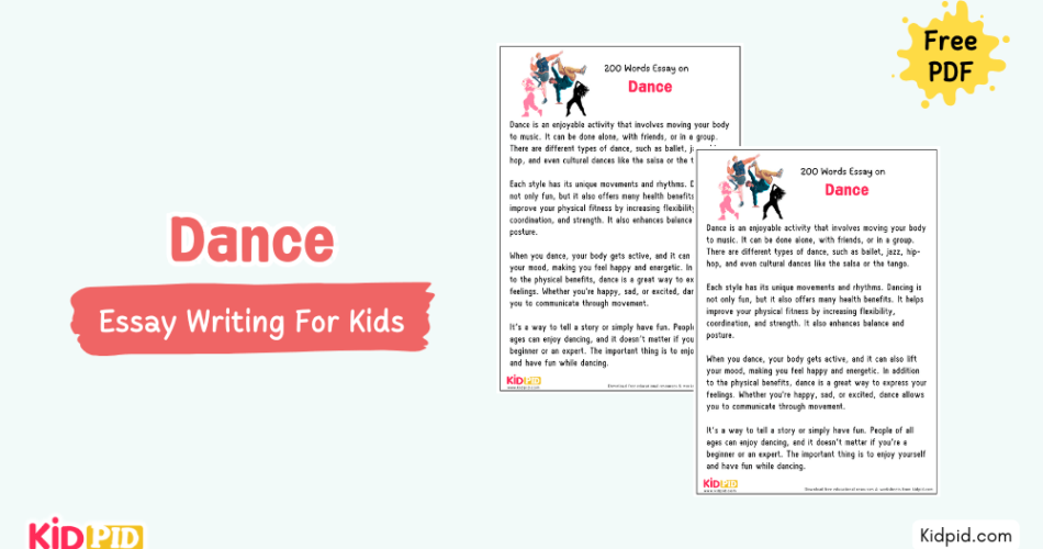 Dance : Essay, 10 Pointers & Questions