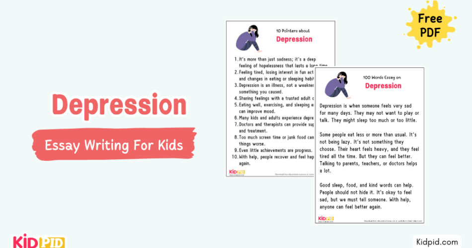 Depression : Essay, 10 Pointers & Questions